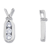 Diamond Three Stone Pendant