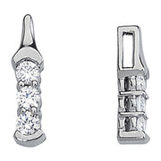 Round Diamond 3-Stone Pendant