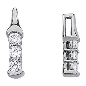 Round Diamond 3-Stone Pendant