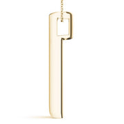 18K Yellow Gold 1/2 ct tw Three Stone Diamond Pendant