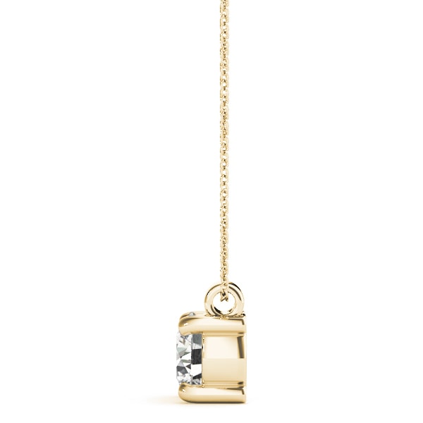 14K Yellow Gold 1 ct tw Solitaire Diamond Pendant
