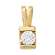 1.0 CT Round Diamond Solitaire Pendant