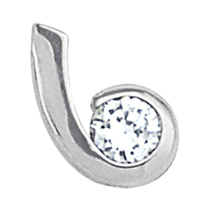 0.5 CT Round Diamond Solitaire Pendant