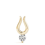 18K Yellow Gold 1/2 ct tw Solitaire Diamond Pendant