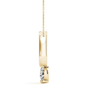 18K Yellow Gold 1/2 ct tw Solitaire Diamond Pendant