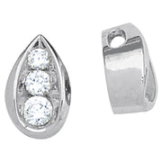 0.6 CTW Round Diamond Three Stone Pendant