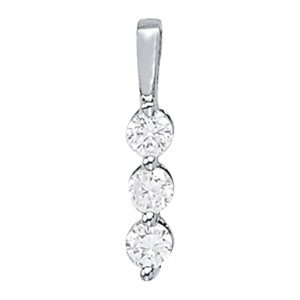 Diamond Three Stone Pendant