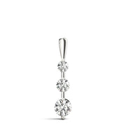 0.6 CTW Round Diamond Three-Stone Pendant