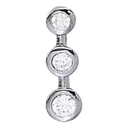0.50 CTW Round Diamond Three-Stone Pendant