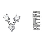 Diamond 3-Stone Round Pendant