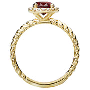 Ladies Fashion Garnet Ring