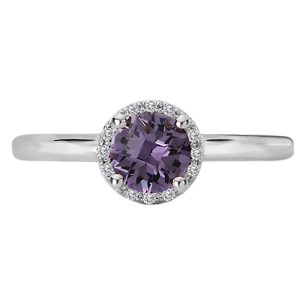 Ladies Fashion Gem-Stone and Diamond Ring