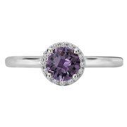 Ladies Fashion Gem-Stone and Diamond Ring