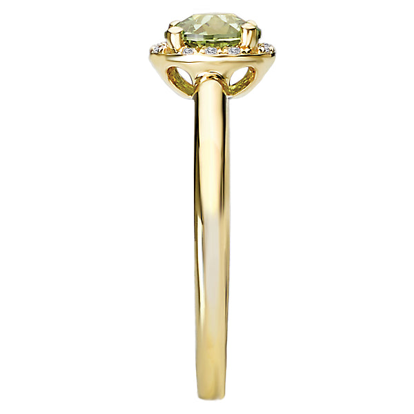 Ladies Fashion Gem-Stone and Diamond Ring
