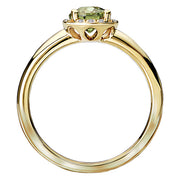 Ladies Fashion Gem-Stone and Diamond Ring