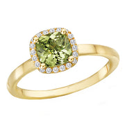 Ladies Fashion Gem-Stone and Diamond Ring