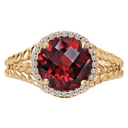 Ladies Fashion Gem-Stone Ring