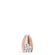 18K Rose Gold 1/3 ct tw Solitaire Diamond Pendant
