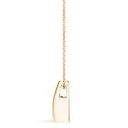 18K Yellow Gold 1/3 ct tw Solitaire Diamond Pendant