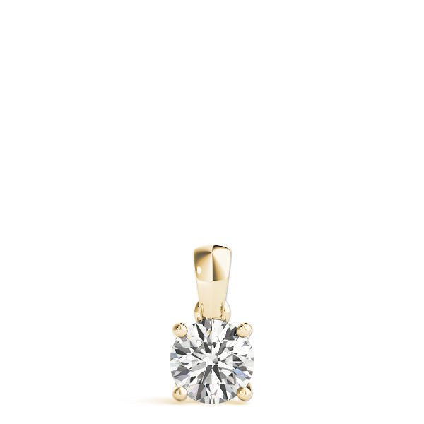 18K Yellow Gold 1 ct tw Solitaire Diamond Pendant