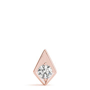 14K Rose Gold 1/2 ct tw Solitaire Diamond Pendant