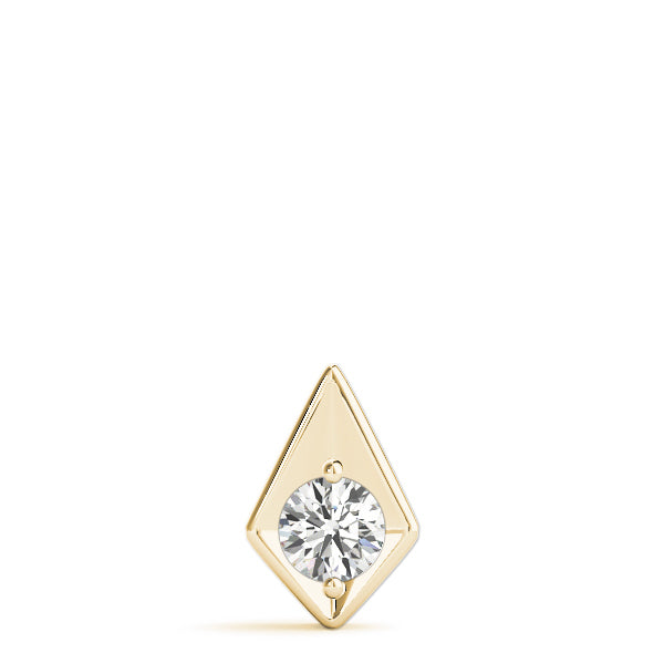 18K Yellow Gold 1/2 ct tw Solitaire Diamond Pendant