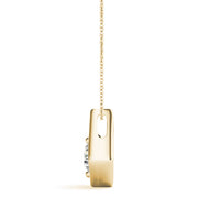 18K Yellow Gold 1/2 ct tw Solitaire Diamond Pendant