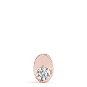 18K Rose Gold 1/2 ct tw Solitaire Diamond Pendant