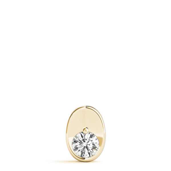 14K Yellow Gold 1/2 ct tw Solitaire Diamond Pendant