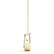 18K Yellow Gold 1/2 ct tw Solitaire Diamond Pendant