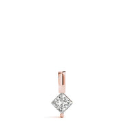 14K Rose Gold 1/20 ct tw Solitaire Diamond Pendant