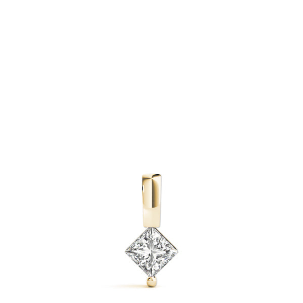 14K Yellow Gold 1/20 ct tw Solitaire Diamond Pendant