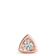 14K Rose Gold 1 ct tw Solitaire Diamond Pendant