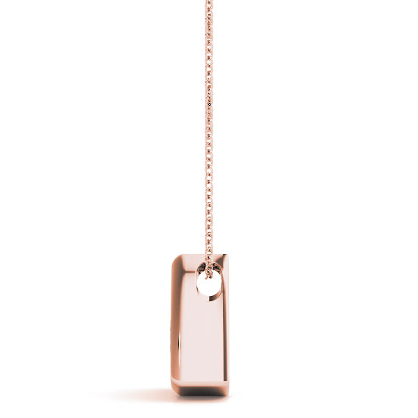 14K Rose Gold 1 ct tw Solitaire Diamond Pendant