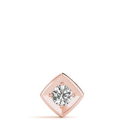 18K Rose Gold 1 ct tw Solitaire Diamond Pendant
