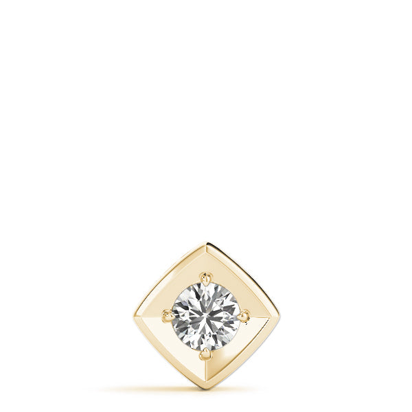 18K Yellow Gold 1 ct tw Solitaire Diamond Pendant