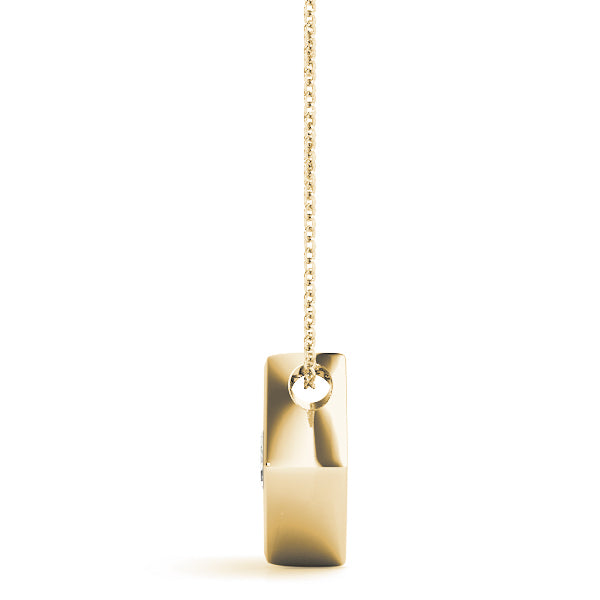 14K Yellow Gold 1 ct tw Solitaire Diamond Pendant