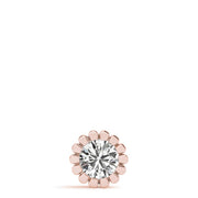 14K Rose Gold 1 ct tw Solitaire Diamond Pendant