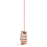 18K Rose Gold 1 ct tw Solitaire Diamond Pendant
