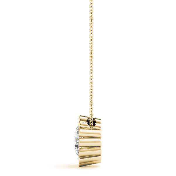 14K Yellow Gold 1 ct tw Solitaire Diamond Pendant