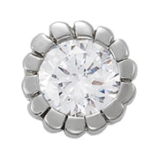 18K White Gold 1 ct tw Solitaire Diamond Pendant
