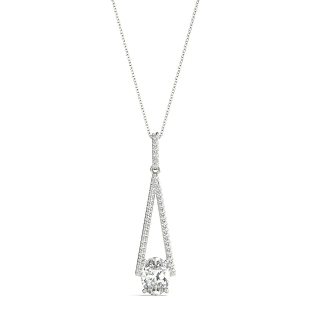 74 Diamond Round Halo Pendant