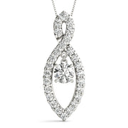 Multi-Diamond Round Solitaire Pendant