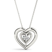0.5 CT Round Diamond Solitaire Pendant