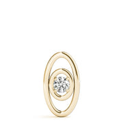 14K Yellow Gold 1/10 ct tw Solitaire Diamond Pendant