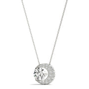 Multi-Diamond Round Solitaire Pendant