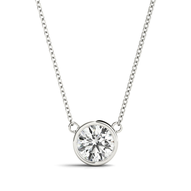 1.0 CT Round Diamond Solitaire Pendant