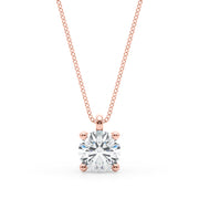 14K Rose Gold 1ct Round Diamond Ring