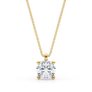 14K Yellow Gold 1ct Round Diamond Ring