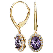 Ladies Fashion Gemstone Earrings